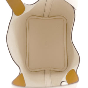 Picotin 18 Clemence Leather Nata/Sesame