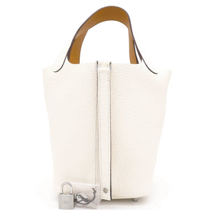 Picotin 18 Clemence Leather Nata/Sesame