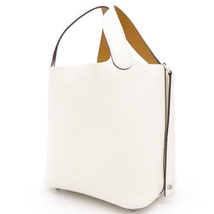 Picotin 18 Clemence Leather Nata/Sesame