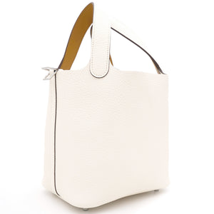Picotin 18 Clemence Leather Nata/Sesame