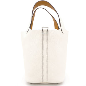 Picotin 18 Clemence Leather Nata/Sesame