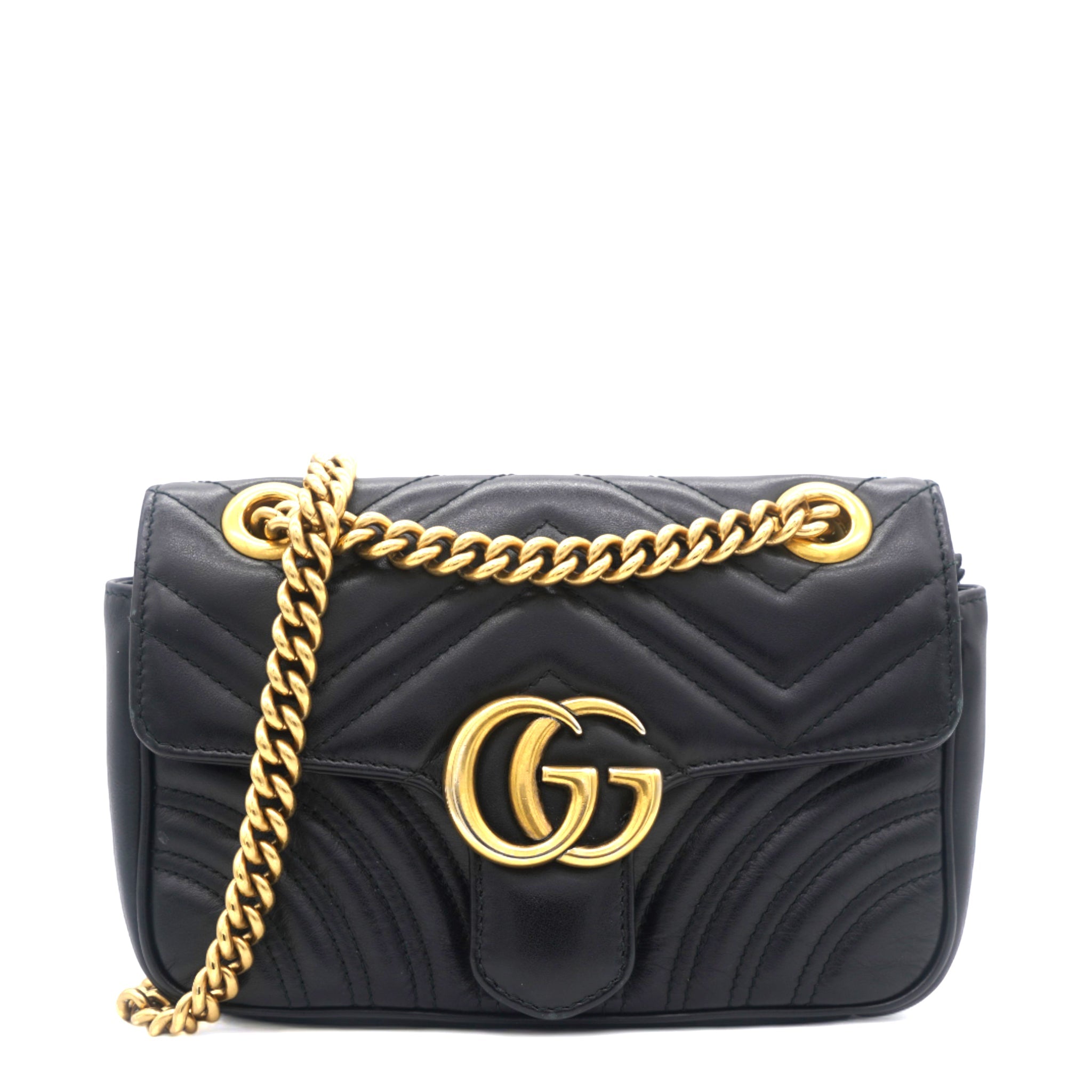 GG Marmont Matelasse Mini Black