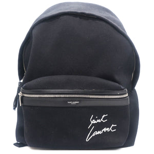 Black Fabric Backpack