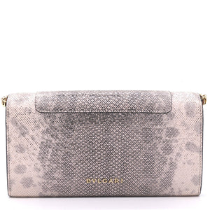 Pink/Gold Karung Serpenti Forever Clutch Bag