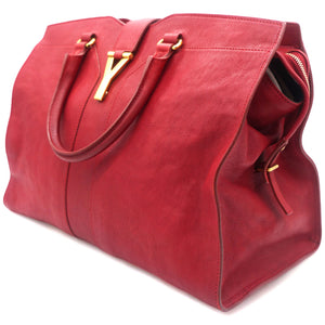 Paris Red Leather Medium Cabas Chyc Tote