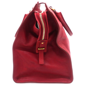 Paris Red Leather Medium Cabas Chyc Tote