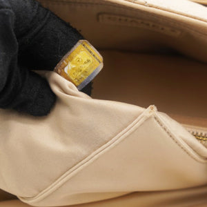 Caviar Quilted Grand Shopping Tote GST Beige Clair