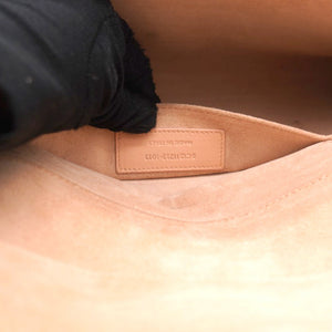 Light Pink Leather Ligne Y Clutch Bag