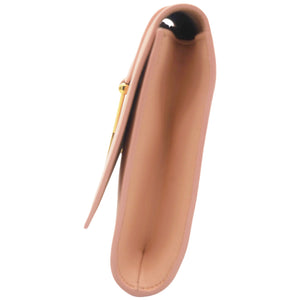 Light Pink Leather Ligne Y Clutch Bag