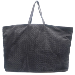 Black Intrecciolusion Nylon Tote Bag
