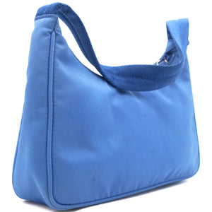 Blue Tessuto Nylon Re-Edition 2000 Bag