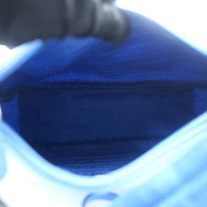 Blue Tessuto Nylon Re-Edition 2000 Bag