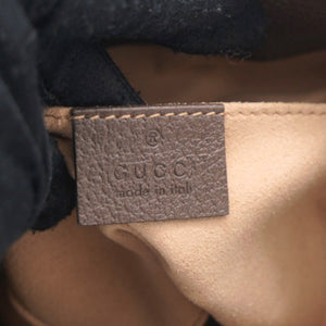 Beige/Ebony GG Supreme Canvas and Leather Small Ophidia Bucket Bag