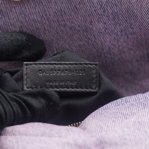 Denim Quilted Small Loulou Puffer Monogram Chain Satchel Bleached Lilac
