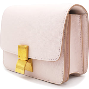 Light Pink Calfskin Small Classic Box Flap Bag