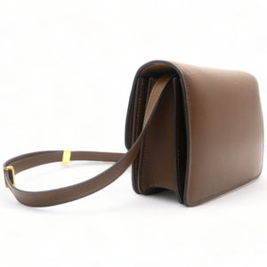 Calfskin Small Classic Box Flap Bag Caramel