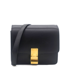 Smooth Calfskin Small Classic Box Flap Black