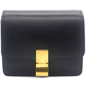 Smooth Calfskin Small Classic Box Flap Black
