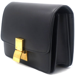 Smooth Calfskin Small Classic Box Flap Black