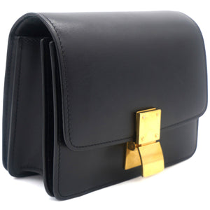 Smooth Calfskin Small Classic Box Flap Black