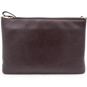 Calfskin Teen Monogram Crossbody Bag Bordeaux