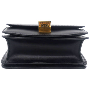 Smooth Calfskin Small Classic Box Flap Black