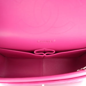 Pink Quilted Lambskin Leather Jumbo Classic Double Flap Bag