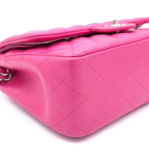 Pink Quilted Lambskin Leather Jumbo Classic Double Flap Bag