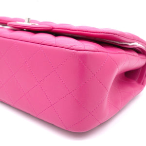 Pink Quilted Lambskin Leather Jumbo Classic Double Flap Bag