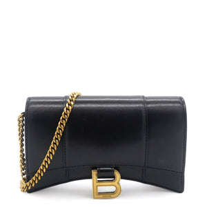 Hourglass leather WOC shoulder bag
