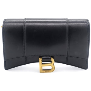 Hourglass leather WOC shoulder bag