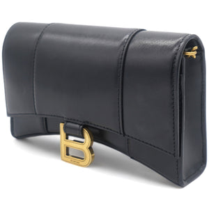 Hourglass leather WOC shoulder bag
