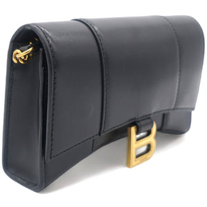 Hourglass leather WOC shoulder bag