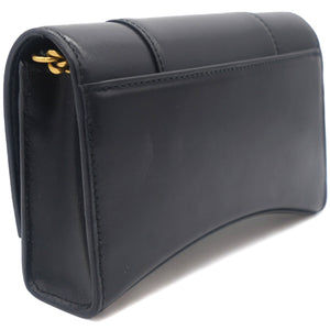 Hourglass leather WOC shoulder bag