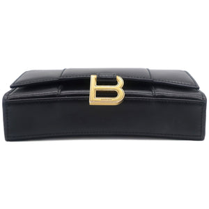 Hourglass leather WOC shoulder bag