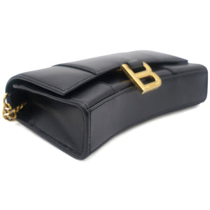 Hourglass leather WOC shoulder bag