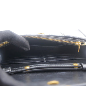 Hourglass leather WOC shoulder bag