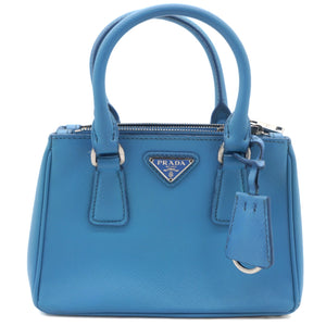 Saffiano Mini Galleria Crossbody Bag Blue
