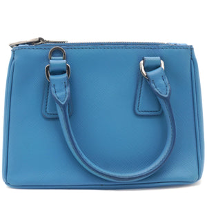Saffiano Mini Galleria Crossbody Bag Blue