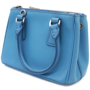 Saffiano Mini Galleria Crossbody Bag Blue