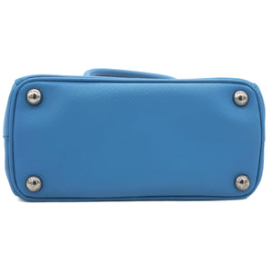 Saffiano Mini Galleria Crossbody Bag Blue