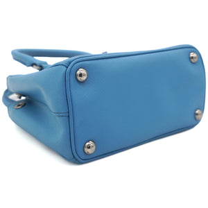 Saffiano Mini Galleria Crossbody Bag Blue