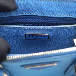 Saffiano Mini Galleria Crossbody Bag Blue