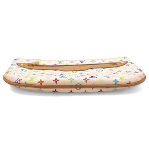 Monogram Multicolor Pochette Plate PM White
