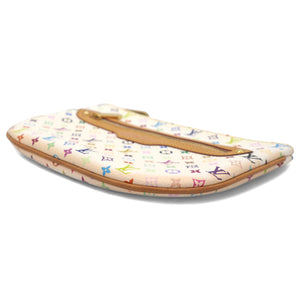 Monogram Multicolor Pochette Plate PM White