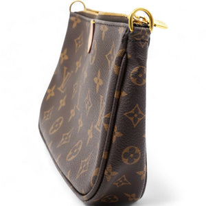 Rose Ballerine Monogram Canvas Multi Pochette Accessories Bag