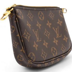 Rose Ballerine Monogram Canvas Multi Pochette Accessories Bag