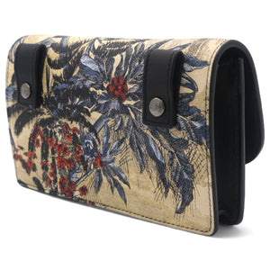 Saddle Belt Pouch Black / Beige Printed Calfskin