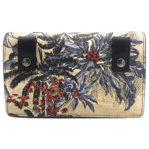 Saddle Belt Pouch Black / Beige Printed Calfskin