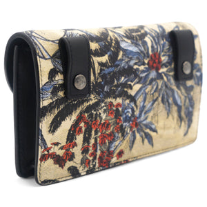 Saddle Belt Pouch Black / Beige Printed Calfskin